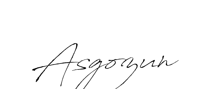 How to make Asgozun signature? Antro_Vectra is a professional autograph style. Create handwritten signature for Asgozun name. Asgozun signature style 6 images and pictures png