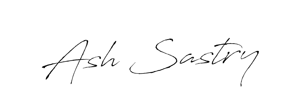 How to make Ash Sastry name signature. Use Antro_Vectra style for creating short signs online. This is the latest handwritten sign. Ash Sastry signature style 6 images and pictures png