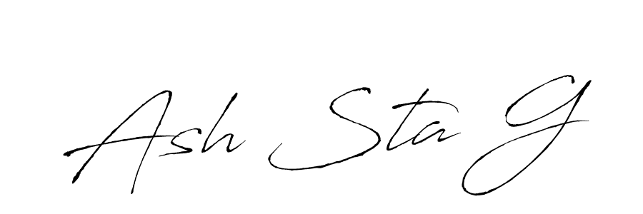 Also we have Ash Sta G name is the best signature style. Create professional handwritten signature collection using Antro_Vectra autograph style. Ash Sta G signature style 6 images and pictures png
