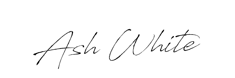 Create a beautiful signature design for name Ash White. With this signature (Antro_Vectra) fonts, you can make a handwritten signature for free. Ash White signature style 6 images and pictures png