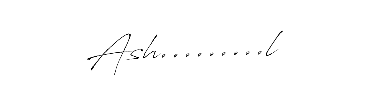 Create a beautiful signature design for name Ash.........l. With this signature (Antro_Vectra) fonts, you can make a handwritten signature for free. Ash.........l signature style 6 images and pictures png