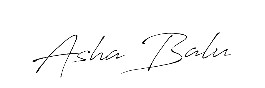 Asha Balu stylish signature style. Best Handwritten Sign (Antro_Vectra) for my name. Handwritten Signature Collection Ideas for my name Asha Balu. Asha Balu signature style 6 images and pictures png
