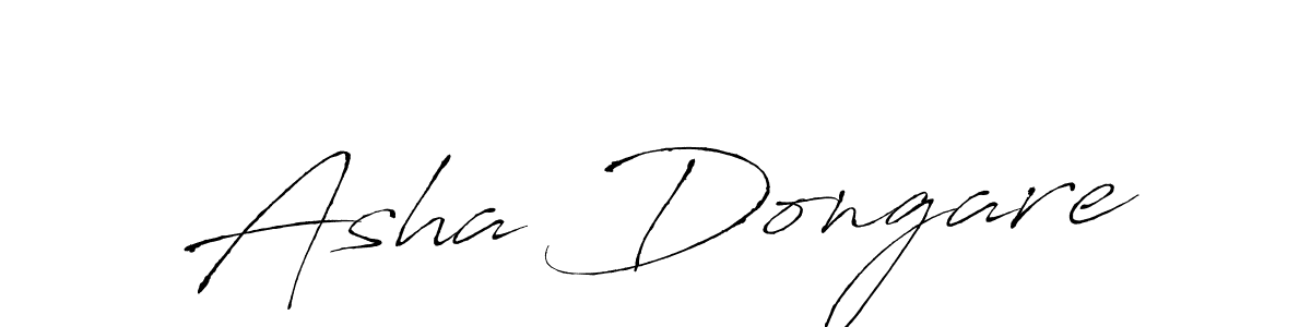 How to make Asha Dongare name signature. Use Antro_Vectra style for creating short signs online. This is the latest handwritten sign. Asha Dongare signature style 6 images and pictures png