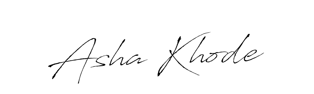The best way (Antro_Vectra) to make a short signature is to pick only two or three words in your name. The name Asha Khode include a total of six letters. For converting this name. Asha Khode signature style 6 images and pictures png