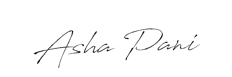 How to make Asha Pani signature? Antro_Vectra is a professional autograph style. Create handwritten signature for Asha Pani name. Asha Pani signature style 6 images and pictures png