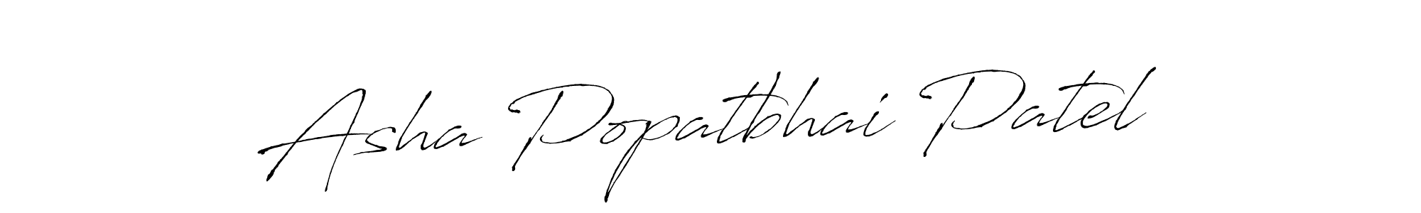 The best way (Antro_Vectra) to make a short signature is to pick only two or three words in your name. The name Asha Popatbhai Patel include a total of six letters. For converting this name. Asha Popatbhai Patel signature style 6 images and pictures png