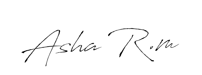 Use a signature maker to create a handwritten signature online. With this signature software, you can design (Antro_Vectra) your own signature for name Asha R.m. Asha R.m signature style 6 images and pictures png