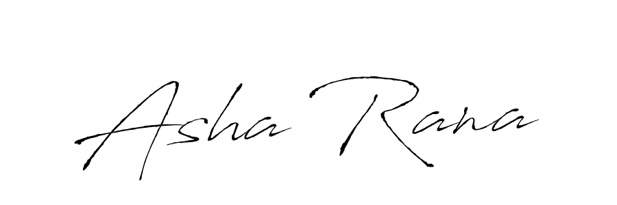 Asha Rana stylish signature style. Best Handwritten Sign (Antro_Vectra) for my name. Handwritten Signature Collection Ideas for my name Asha Rana. Asha Rana signature style 6 images and pictures png