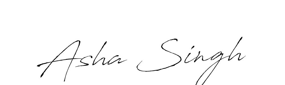 The best way (Antro_Vectra) to make a short signature is to pick only two or three words in your name. The name Asha Singh include a total of six letters. For converting this name. Asha Singh signature style 6 images and pictures png