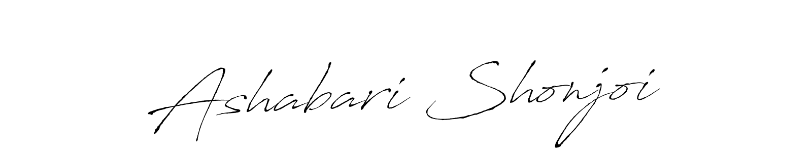 Antro_Vectra is a professional signature style that is perfect for those who want to add a touch of class to their signature. It is also a great choice for those who want to make their signature more unique. Get Ashabari Shonjoi name to fancy signature for free. Ashabari Shonjoi signature style 6 images and pictures png