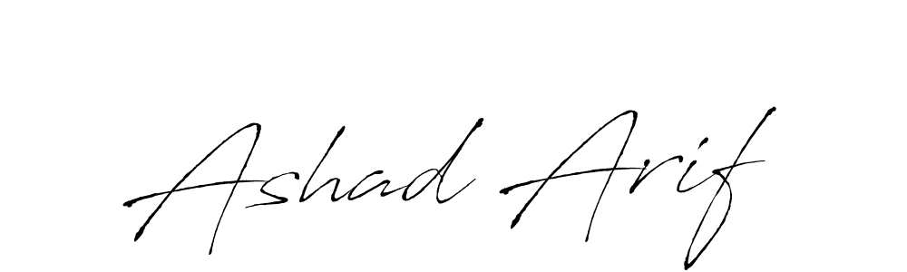 Make a beautiful signature design for name Ashad Arif. With this signature (Antro_Vectra) style, you can create a handwritten signature for free. Ashad Arif signature style 6 images and pictures png