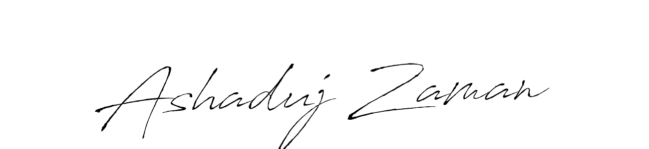 The best way (Antro_Vectra) to make a short signature is to pick only two or three words in your name. The name Ashaduj Zaman include a total of six letters. For converting this name. Ashaduj Zaman signature style 6 images and pictures png