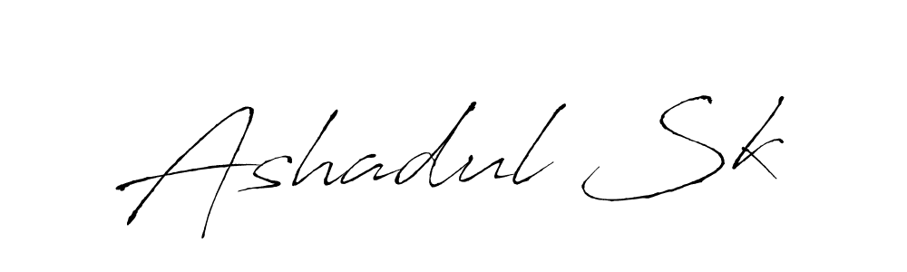 Design your own signature with our free online signature maker. With this signature software, you can create a handwritten (Antro_Vectra) signature for name Ashadul Sk. Ashadul Sk signature style 6 images and pictures png