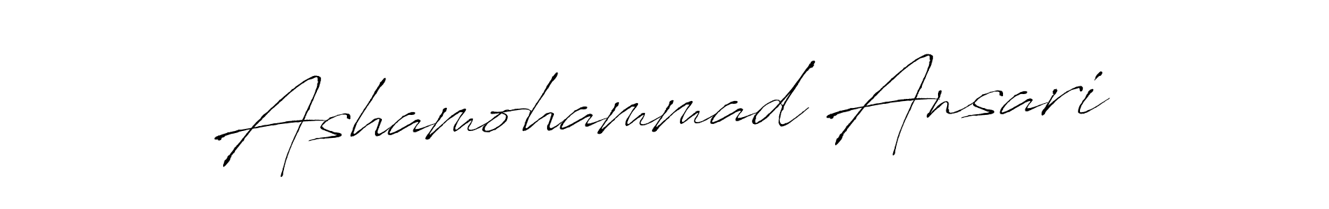 Make a beautiful signature design for name Ashamohammad Ansari. With this signature (Antro_Vectra) style, you can create a handwritten signature for free. Ashamohammad Ansari signature style 6 images and pictures png