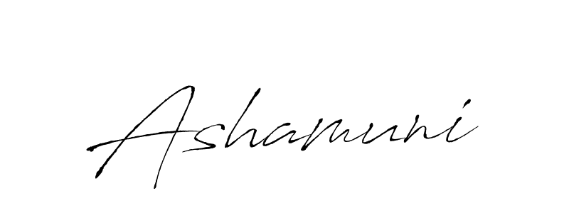 How to make Ashamuni signature? Antro_Vectra is a professional autograph style. Create handwritten signature for Ashamuni name. Ashamuni signature style 6 images and pictures png