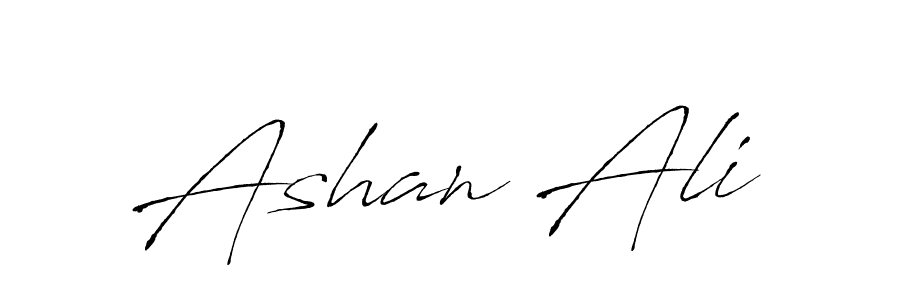 Create a beautiful signature design for name Ashan Ali. With this signature (Antro_Vectra) fonts, you can make a handwritten signature for free. Ashan Ali signature style 6 images and pictures png