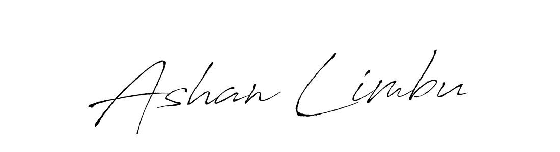 Also You can easily find your signature by using the search form. We will create Ashan Limbu name handwritten signature images for you free of cost using Antro_Vectra sign style. Ashan Limbu signature style 6 images and pictures png