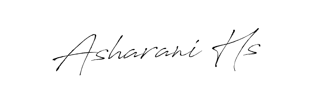 You should practise on your own different ways (Antro_Vectra) to write your name (Asharani Hs) in signature. don't let someone else do it for you. Asharani Hs signature style 6 images and pictures png