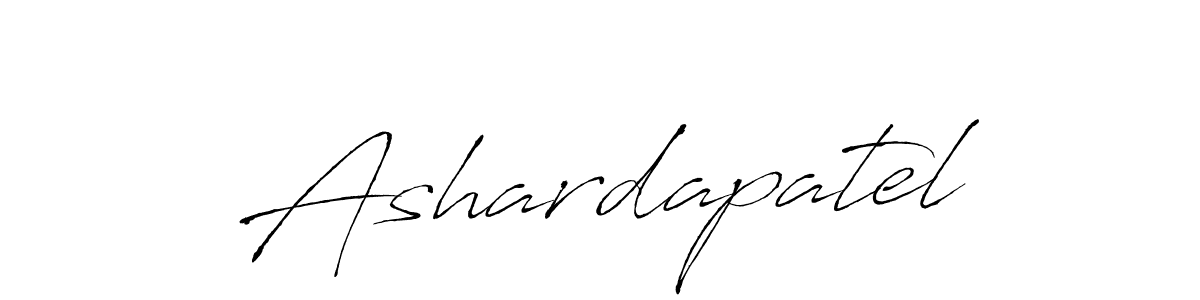 Make a beautiful signature design for name Ashardapatel. With this signature (Antro_Vectra) style, you can create a handwritten signature for free. Ashardapatel signature style 6 images and pictures png