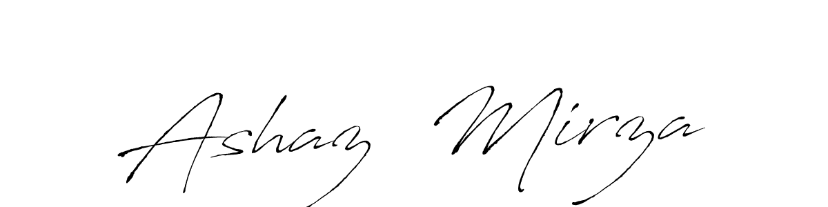 Similarly Antro_Vectra is the best handwritten signature design. Signature creator online .You can use it as an online autograph creator for name Ashaz  Mirza. Ashaz  Mirza signature style 6 images and pictures png