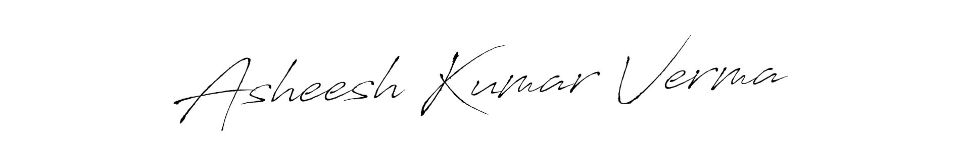 The best way (Antro_Vectra) to make a short signature is to pick only two or three words in your name. The name Asheesh Kumar Verma include a total of six letters. For converting this name. Asheesh Kumar Verma signature style 6 images and pictures png