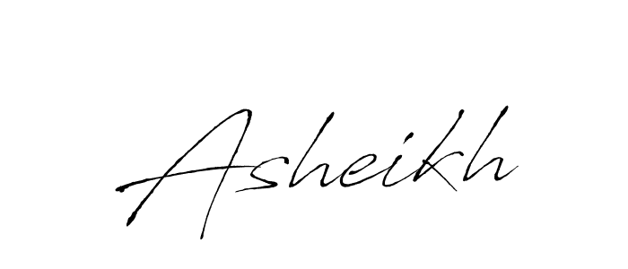 Create a beautiful signature design for name Asheikh. With this signature (Antro_Vectra) fonts, you can make a handwritten signature for free. Asheikh signature style 6 images and pictures png