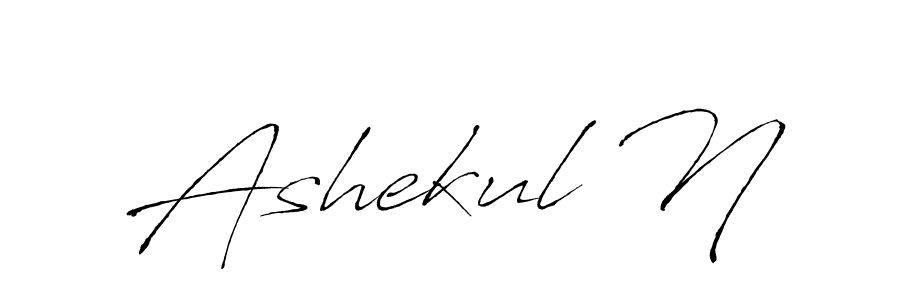 if you are searching for the best signature style for your name Ashekul N. so please give up your signature search. here we have designed multiple signature styles  using Antro_Vectra. Ashekul N signature style 6 images and pictures png