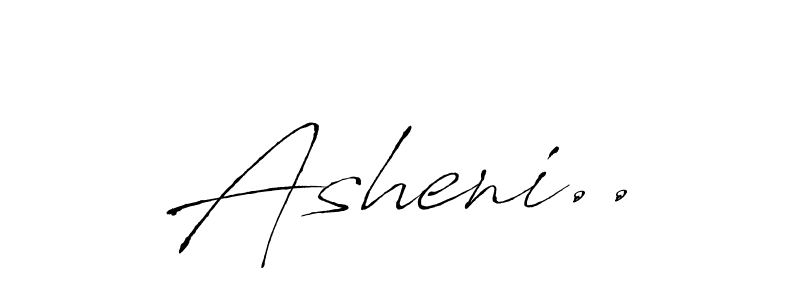 Create a beautiful signature design for name Asheni... With this signature (Antro_Vectra) fonts, you can make a handwritten signature for free. Asheni.. signature style 6 images and pictures png