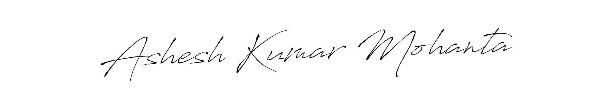 Create a beautiful signature design for name Ashesh Kumar Mohanta. With this signature (Antro_Vectra) fonts, you can make a handwritten signature for free. Ashesh Kumar Mohanta signature style 6 images and pictures png