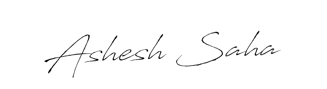 The best way (Antro_Vectra) to make a short signature is to pick only two or three words in your name. The name Ashesh Saha include a total of six letters. For converting this name. Ashesh Saha signature style 6 images and pictures png