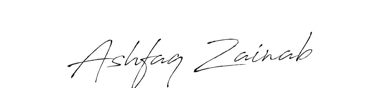 How to make Ashfaq Zainab signature? Antro_Vectra is a professional autograph style. Create handwritten signature for Ashfaq Zainab name. Ashfaq Zainab signature style 6 images and pictures png