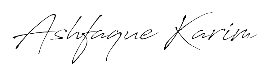 Antro_Vectra is a professional signature style that is perfect for those who want to add a touch of class to their signature. Get Ashfaque Karim name fancy signature for free. Ashfaque Karim signature style 6 images and pictures png