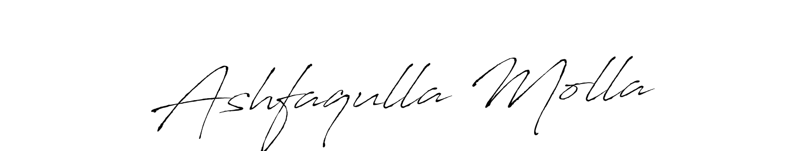 Make a beautiful signature design for name Ashfaqulla Molla. With this signature (Antro_Vectra) style, you can create a handwritten signature for free. Ashfaqulla Molla signature style 6 images and pictures png