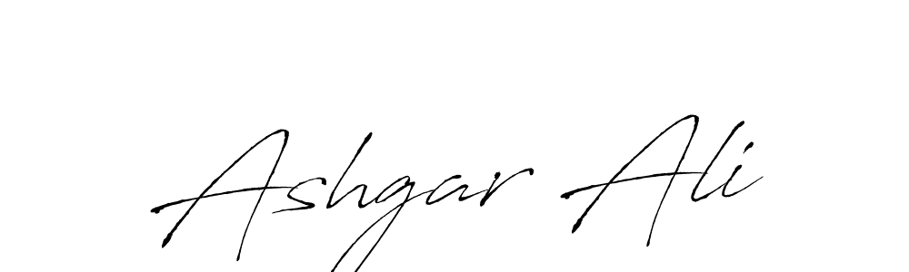 Ashgar Ali stylish signature style. Best Handwritten Sign (Antro_Vectra) for my name. Handwritten Signature Collection Ideas for my name Ashgar Ali. Ashgar Ali signature style 6 images and pictures png
