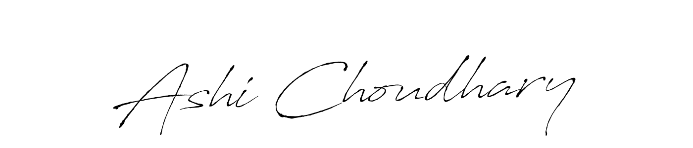 How to make Ashi Choudhary name signature. Use Antro_Vectra style for creating short signs online. This is the latest handwritten sign. Ashi Choudhary signature style 6 images and pictures png