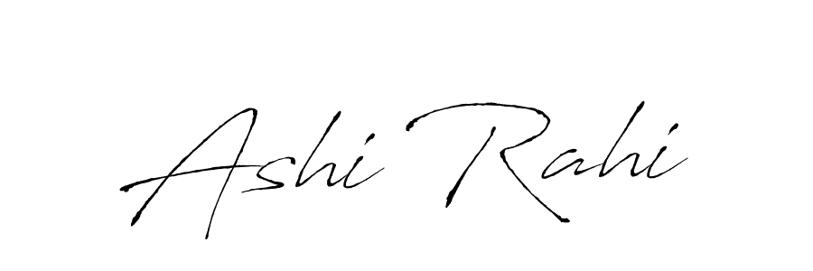 How to make Ashi Rahi name signature. Use Antro_Vectra style for creating short signs online. This is the latest handwritten sign. Ashi Rahi signature style 6 images and pictures png