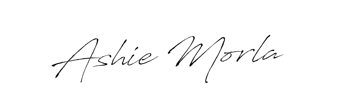 The best way (Antro_Vectra) to make a short signature is to pick only two or three words in your name. The name Ashie Morla include a total of six letters. For converting this name. Ashie Morla signature style 6 images and pictures png