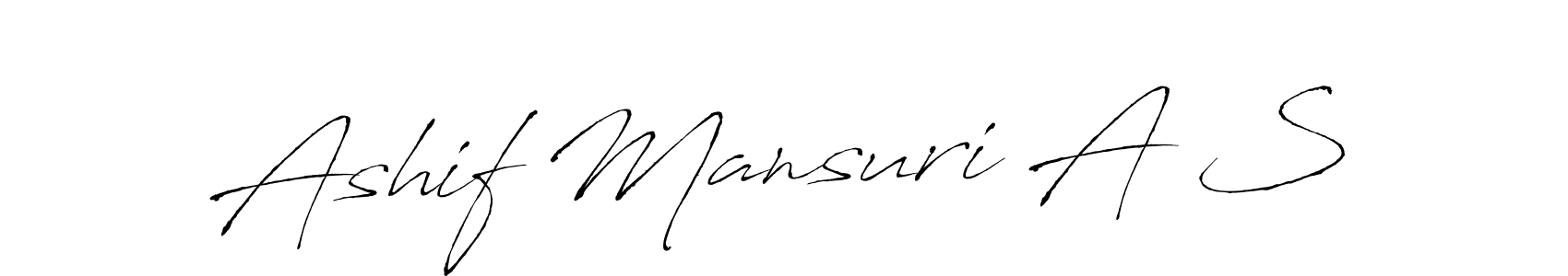 Once you've used our free online signature maker to create your best signature Antro_Vectra style, it's time to enjoy all of the benefits that Ashif Mansuri A S name signing documents. Ashif Mansuri A S signature style 6 images and pictures png
