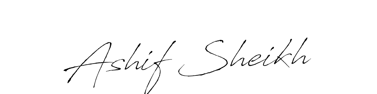 Design your own signature with our free online signature maker. With this signature software, you can create a handwritten (Antro_Vectra) signature for name Ashif Sheikh. Ashif Sheikh signature style 6 images and pictures png