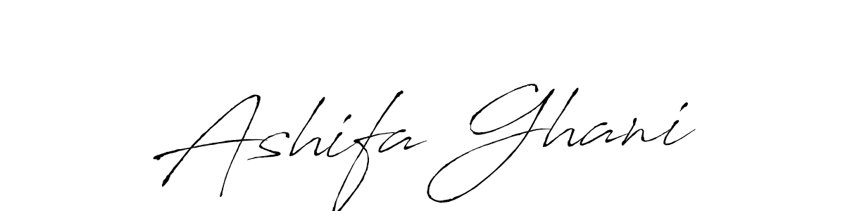 How to make Ashifa Ghani signature? Antro_Vectra is a professional autograph style. Create handwritten signature for Ashifa Ghani name. Ashifa Ghani signature style 6 images and pictures png