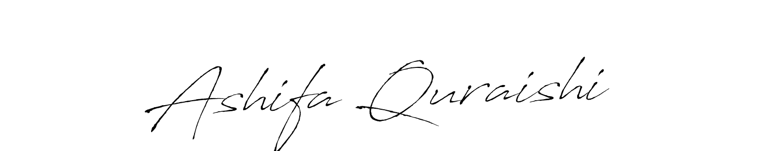 Design your own signature with our free online signature maker. With this signature software, you can create a handwritten (Antro_Vectra) signature for name Ashifa Quraishi. Ashifa Quraishi signature style 6 images and pictures png