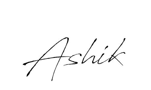 Design your own signature with our free online signature maker. With this signature software, you can create a handwritten (Antro_Vectra) signature for name Ashik. Ashik signature style 6 images and pictures png