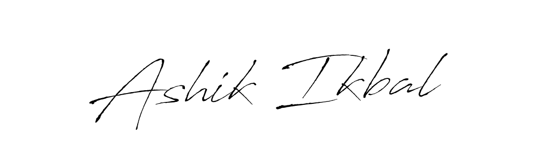 Ashik Ikbal stylish signature style. Best Handwritten Sign (Antro_Vectra) for my name. Handwritten Signature Collection Ideas for my name Ashik Ikbal. Ashik Ikbal signature style 6 images and pictures png