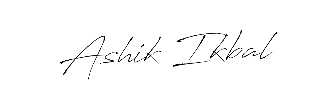 Ashik Ikbal stylish signature style. Best Handwritten Sign (Antro_Vectra) for my name. Handwritten Signature Collection Ideas for my name Ashik Ikbal. Ashik Ikbal signature style 6 images and pictures png