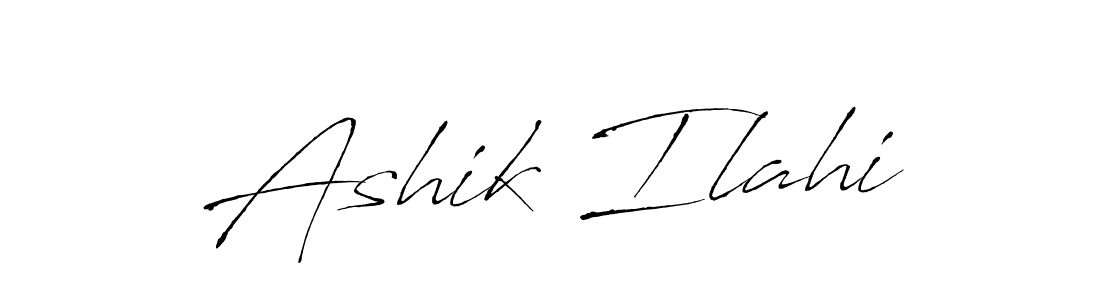 Make a beautiful signature design for name Ashik Ilahi. With this signature (Antro_Vectra) style, you can create a handwritten signature for free. Ashik Ilahi signature style 6 images and pictures png