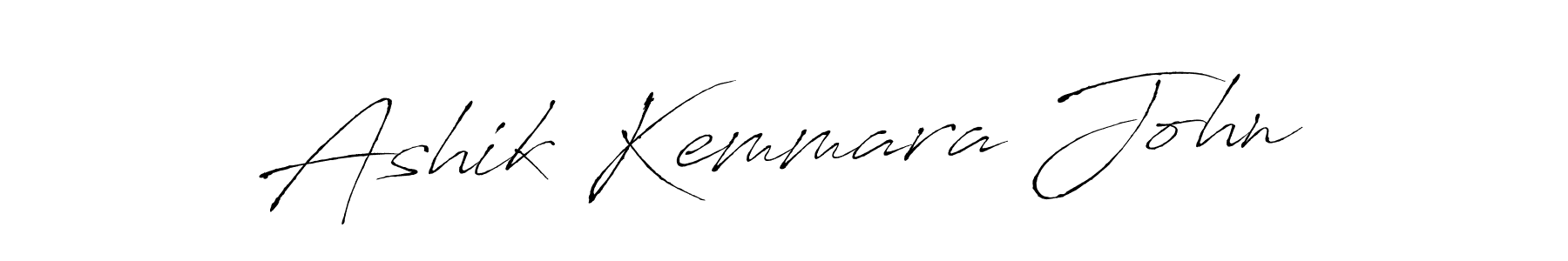 The best way (Antro_Vectra) to make a short signature is to pick only two or three words in your name. The name Ashik Kemmara John include a total of six letters. For converting this name. Ashik Kemmara John signature style 6 images and pictures png