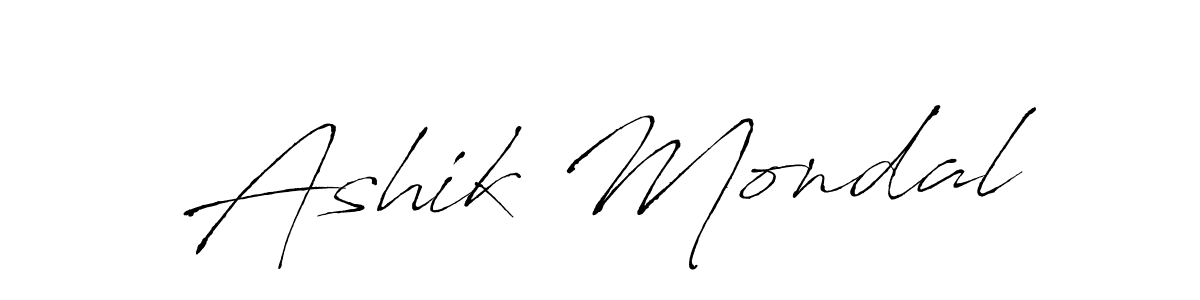 Design your own signature with our free online signature maker. With this signature software, you can create a handwritten (Antro_Vectra) signature for name Ashik Mondal. Ashik Mondal signature style 6 images and pictures png
