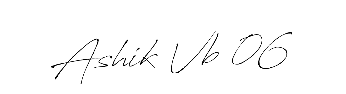 Make a beautiful signature design for name Ashik Vb 06. Use this online signature maker to create a handwritten signature for free. Ashik Vb 06 signature style 6 images and pictures png