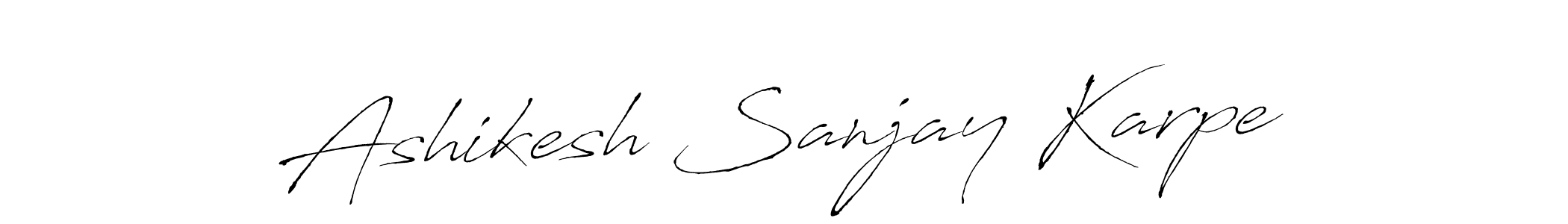 How to Draw Ashikesh Sanjay Karpe signature style? Antro_Vectra is a latest design signature styles for name Ashikesh Sanjay Karpe. Ashikesh Sanjay Karpe signature style 6 images and pictures png