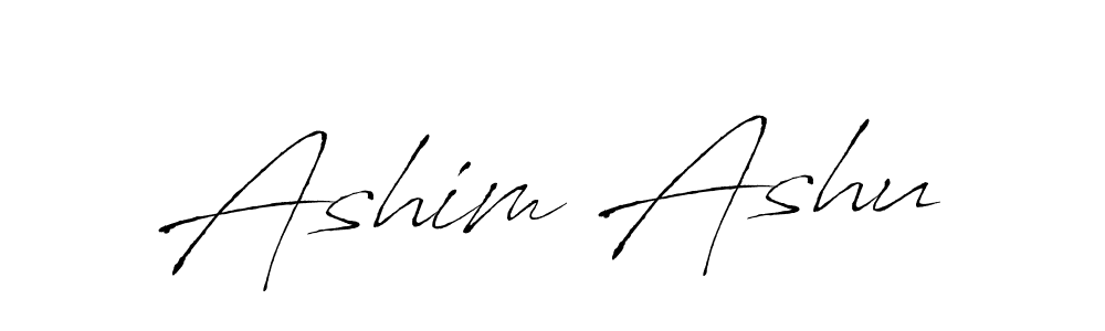 The best way (Antro_Vectra) to make a short signature is to pick only two or three words in your name. The name Ashim Ashu include a total of six letters. For converting this name. Ashim Ashu signature style 6 images and pictures png